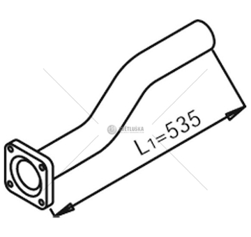 Výfuková trubka DINEX DIN28244