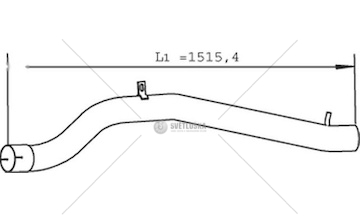 Výfuková trubka DINEX DIN28503