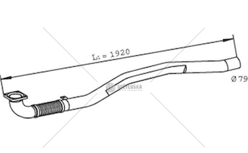 Výfuková trubka DINEX DIN29015
