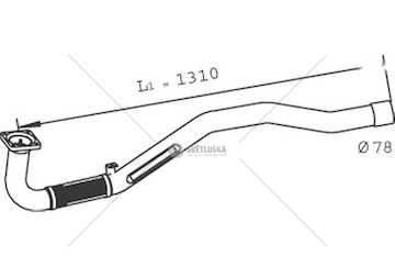 Výfuková trubka DINEX DIN29174