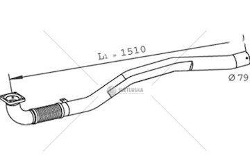 Výfuková trubka DINEX DIN29240