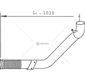 Výfuková trubka DINEX DIN29244