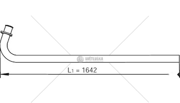 Výfuková trubka DINEX DIN47107
