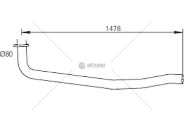 Výfuková trubka DINEX DIN47162
