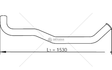 Výfuková trubka DINEX DIN47600