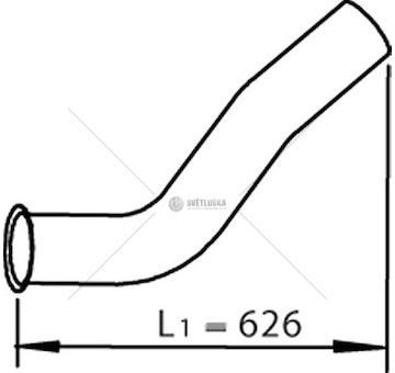 Výfuková trubka DINEX DIN48120