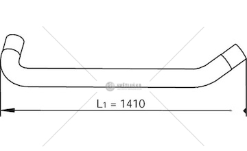 Výfuková trubka DINEX DIN49732