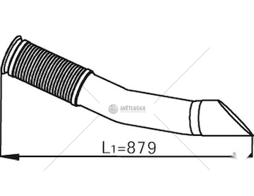 Výfuková trubka DINEX DIN54244