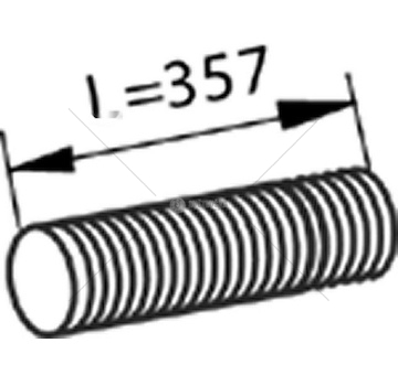Výfuková trubka DINEX DIN82133