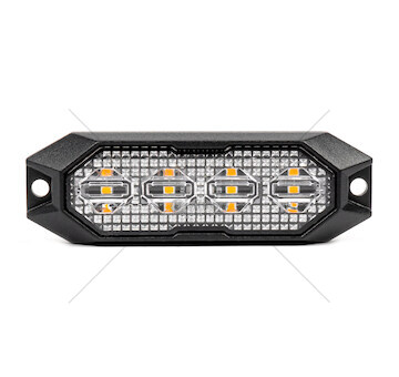 Výstražné osvětlení oranžové 4x3W LED R65 R10 12 / 24V IP6K9K AMIO-03929