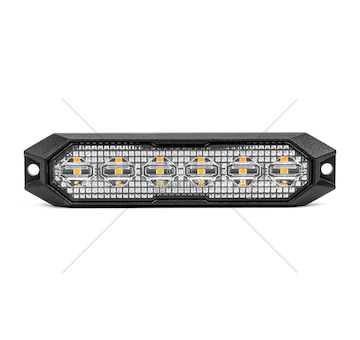 Výstražné osvětlení oranžové 6x3W LED R65 R10 12/24V IP6K9K AMIO-03930