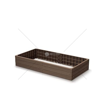 Vyvýšený záhon 1492x756x250mm, hnědý BASE WOODY