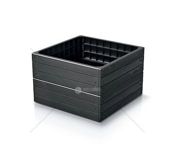 Vyvýšený záhon 756x250 mm antracit BASE WOODY