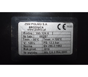 Vzduchojem 120L 396*1067 12,5 BA 3951240