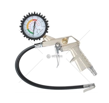Vzduchová pistole s manometrem 1/4