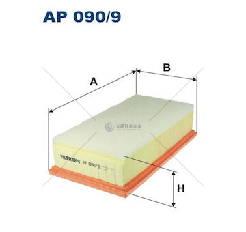 Vzduchový filtr citroen jumpy 07> 2.0 hdi WFIL AP 090/9