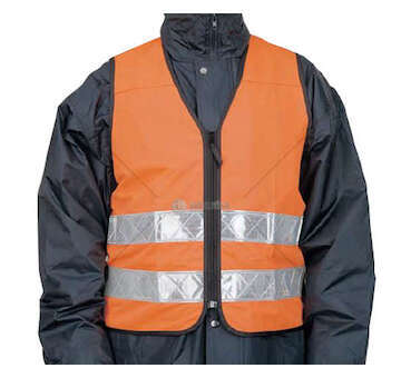 Warning Marking GILET CL. 2 EN 471 RIFRANGENTE ARANCIO BICMA