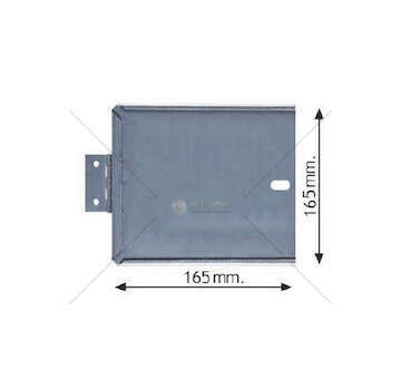 Warning Marking PORTATARGA CON CERNIERA 165X165 INOX BICMA