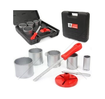 Wolframové vykružovací korunky, sada 8ks, 33-83mm MAR-POL