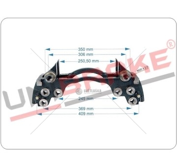 WSPORNIK ZACISKU HAM.VOLVO,DAF UNIBRAKE UNB7805