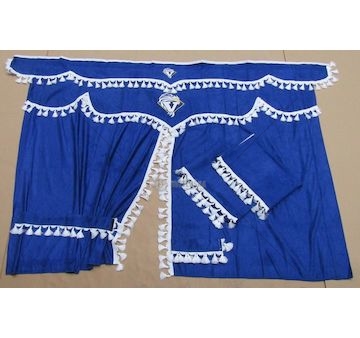 Záclonky kabiny VOLVO FH12 modré-zvonky  2007005240002