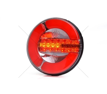 Zadní skupinová svítilna 3-funkce LED kulatá 12-24V WAS W153/1129DD