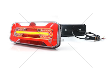 Zadní skupinová svítilna 6-SEG.LED levá 12-24V STOP WAS 1266L