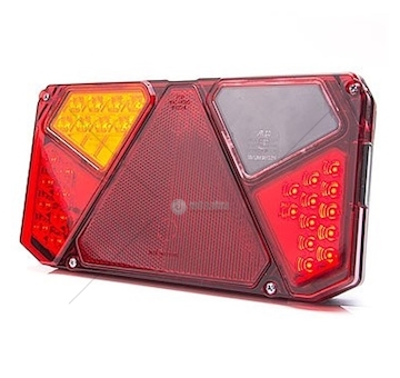 Zadní skupinová svítilna diodová levá 12-24V WAS W125DL/917