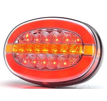 Zadní skupinová svítilna LED 12-24V 3-funkce WAS 1427L/P