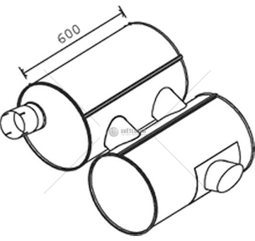 Zadní tlumič výfuku DINEX DIN28407