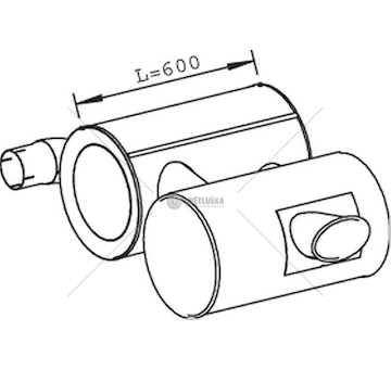 Zadní tlumič výfuku DINEX DIN28469
