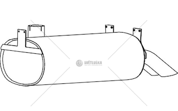 Zadní tlumič výfuku DINEX DIN69330