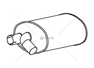 Zadní tlumič výfuku MB UNIMOG HOBI 49962