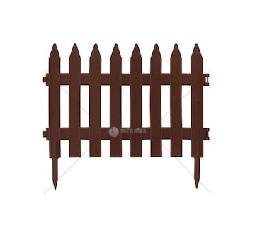 Zahradní plastový plot 3,5m, výška 520 mm GARDEN CLASSIC (Barva: Bílá)