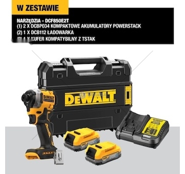 ZAKRETARKA 205NM 3250OBR/MIN XR 18V DEWALT DCF850E2T-QW