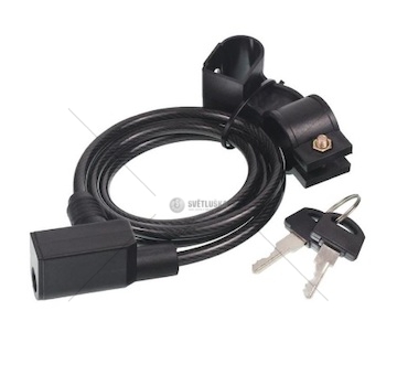 Zámek na kolo, přívěsný vozík - LANO 100cm