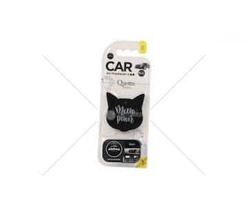ZAPACH SAMOCHODOWY AROMA CAR QUOTES CAT BLACK  MTMP025670
