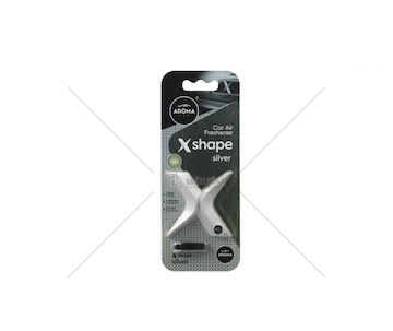 ZAPACH SAMOCHODOWY AROMA CAR X-SHAPE SILVER  MTMP108977