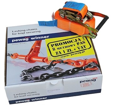 Zapínání řetězové komplet 6,3T/FI10/3,5M PEWAG SW103500A+RLS10G8PRO