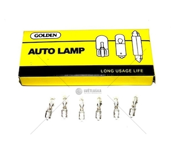 Žárovka 12V 1,2W celoskleněná GOLDEN T05  T05-12-1