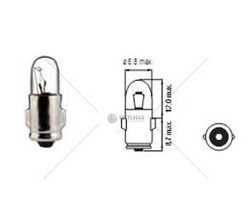 Žárovka 12V 2W GLODEN BA7S-12-1