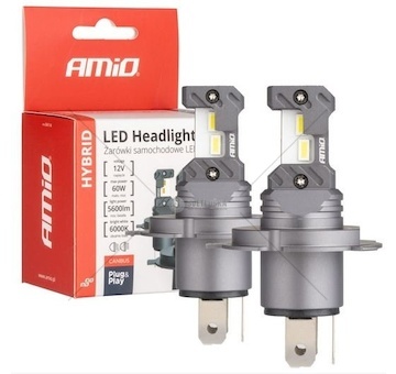 Žárovka 12V H4 LED sada 2ks 6000K 60W AM04114