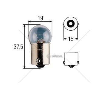 Žárovka 24v 10w ba15s hd otřesuvzdorná heavy duty hella 0107222_A