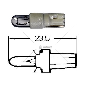 Žárovka 24v 1w t5 w2x4,6d hella 0052868_A