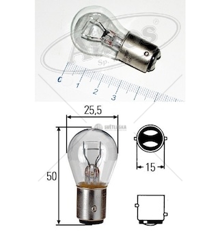 Žárovka 24v 21/5w-2 bay15d hella 0107221_A