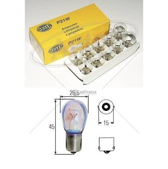 Žárovka 24v 21w ba15s hella 0107219_A