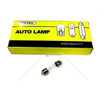 Žárovka 24V 3W SV7 8X31 GOLDEN SV7-24-1