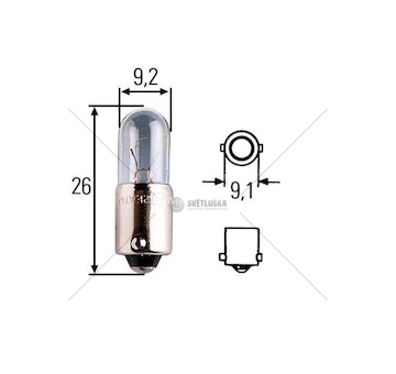 Žárovka 24v 4w ba9s t4w heavy duty hella 0046890_A