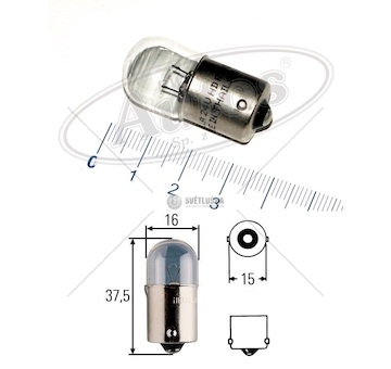 Žárovka 24v 5w ba15s otřesuvzdorná heavy duty hella 0125948_A