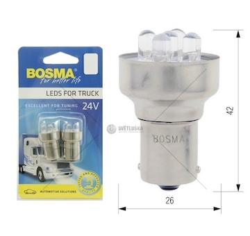 Žárovka 24v 5w ba15sw led bosma sada 2ks 0100452_A